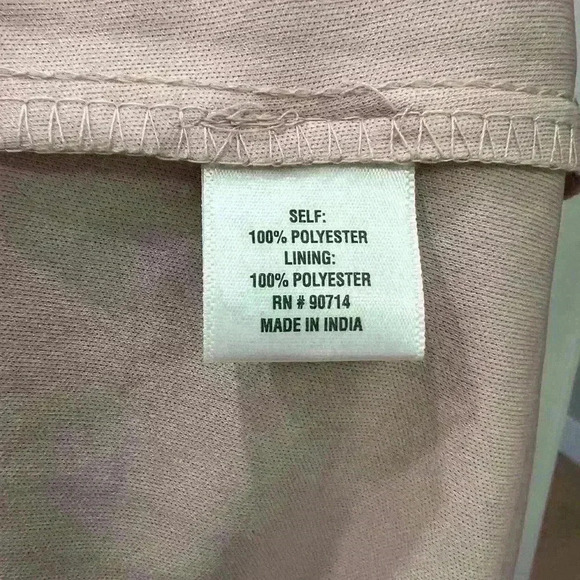 MSK pink and black ruffled dress with metallic detail size small NWOT - Picture 7 of 8